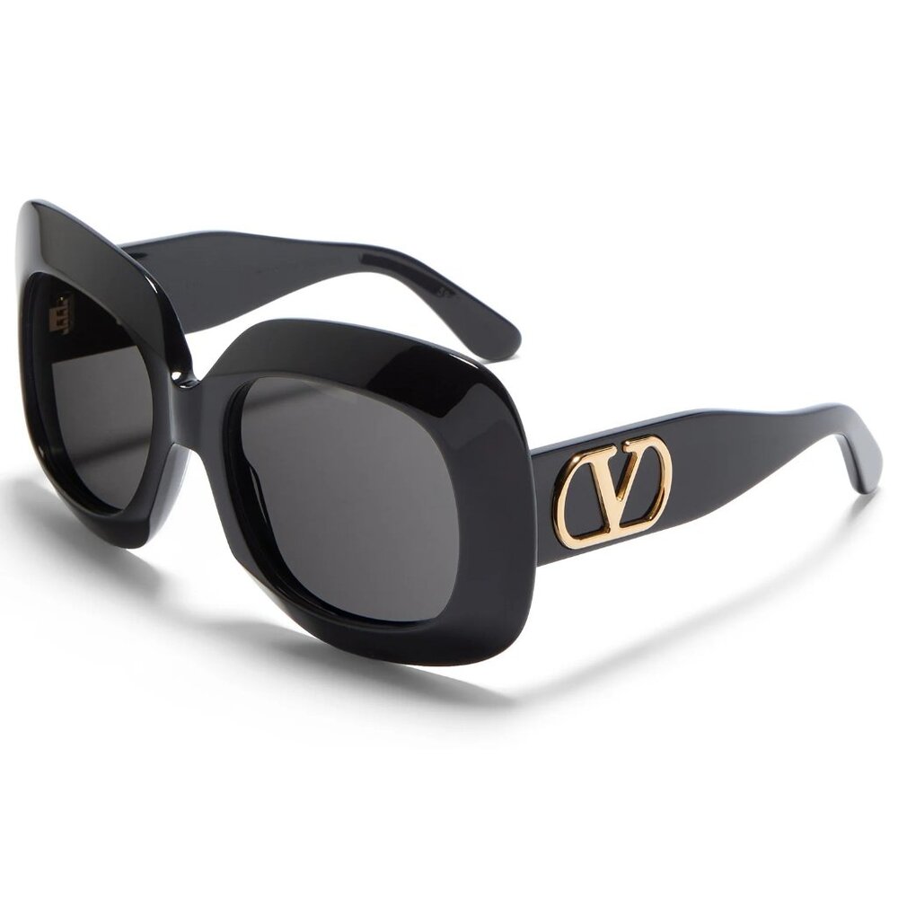 NEW VALENTINO SUNGLASSES BLACK/GRAY WOMEN EYEWEAR VALENTINO VLS-180A